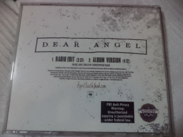 April Sixth : Dear Angel (CD, Single, Promo, Smplr)