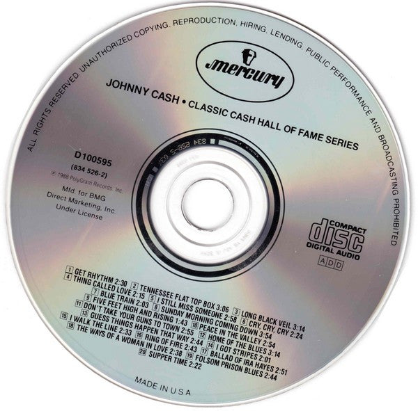 Johnny Cash : Classic Cash (CD, Club)