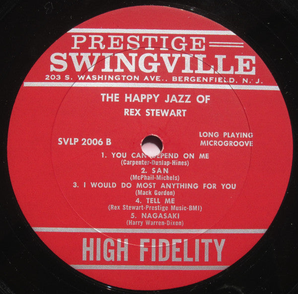 Rex Stewart : The Happy Jazz Of Rex Stewart (LP, Album, Mono)