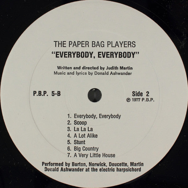 The Paper Bag Players : "Grandpa" And "Everybody, Everybody" (LP)
