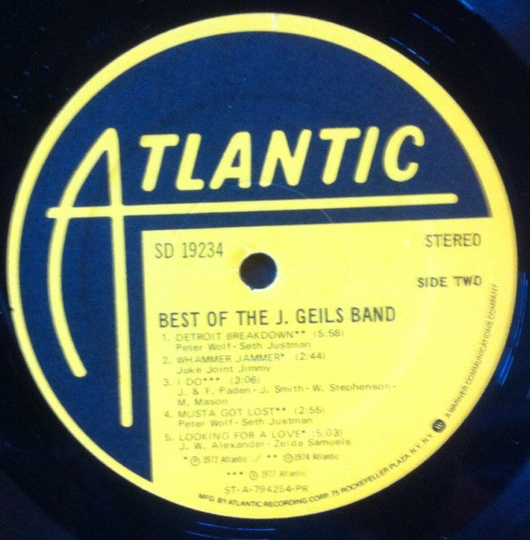 The J. Geils Band : Best Of The J. Geils Band (LP, Comp, PR)