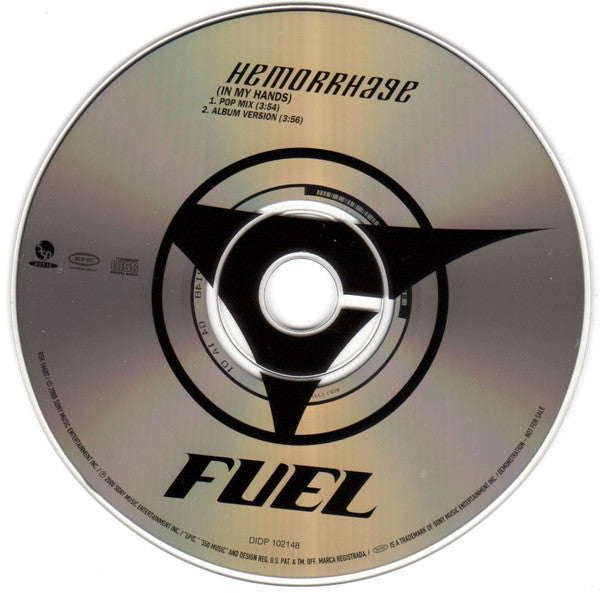 Fuel (3) : Hemorrhage (In My Hands) (CD, Single, Promo)