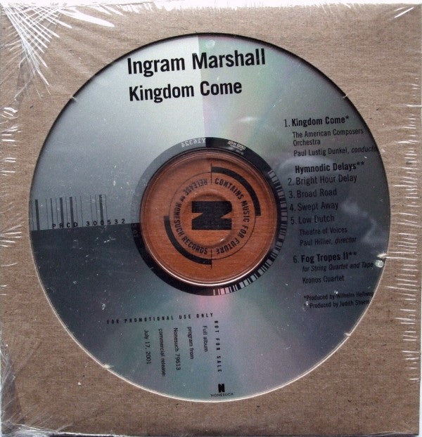 Ingram Marshall : Kingdom Come (CD, Album, Promo)