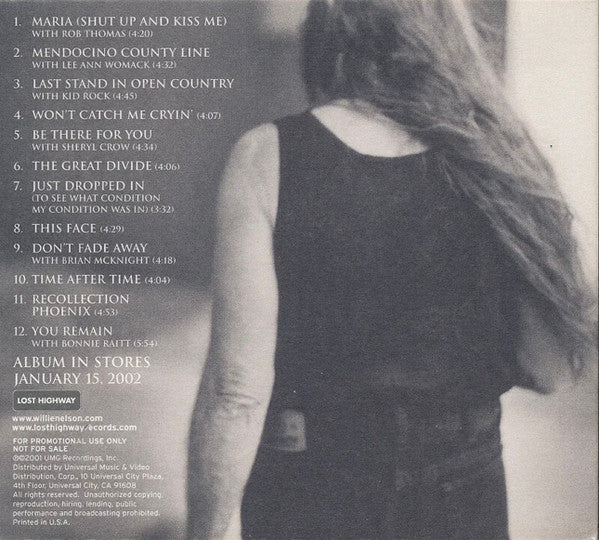 Willie Nelson : The Great Divide (CD, Advance, Album, Promo)