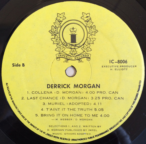 Derrick Morgan : Love City (LP, Album)