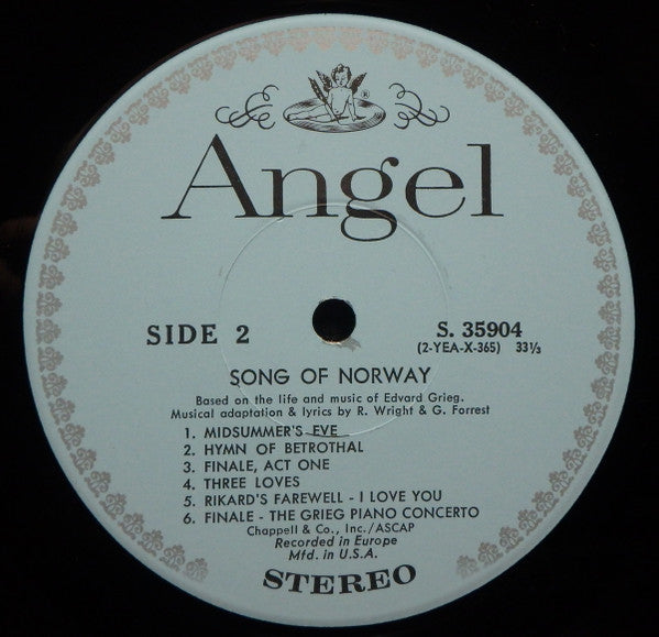 Alberto Semprini : Song Of Norway (LP, Album, RP)