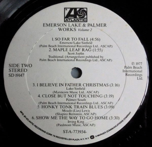 Emerson, Lake & Palmer : Works (Volume 2) (LP, Album, Bes)