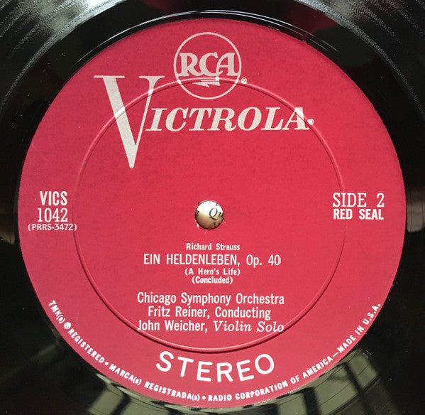 Richard Strauss, Fritz Reiner / Chicago Symphony Orchestra : Ein Heldenleben (LP, RE)
