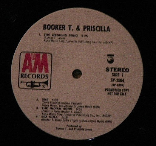 Booker T. Jones & Priscilla Jones : Booker T. & Priscilla (2xLP, Album, Promo, Gat)