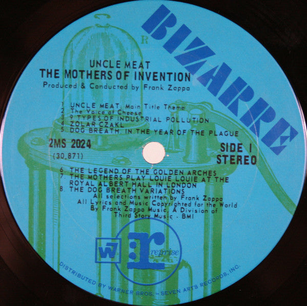 The Mothers : Uncle Meat (2xLP, Album, Wit)