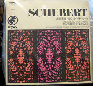 Franz Schubert - Max Goberman Conducting The Vienna New Symphony : Unfinished Symphony / Rosamunde Overture / Magnificat In C Major (LP, Album, Mono)