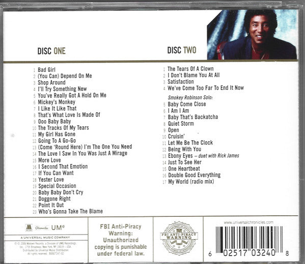 Smokey Robinson & The Miracles* : Gold (2xCD, Comp, RM)