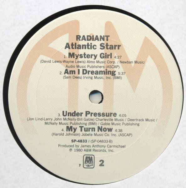 Atlantic Starr : Radiant (LP, Album, y -)