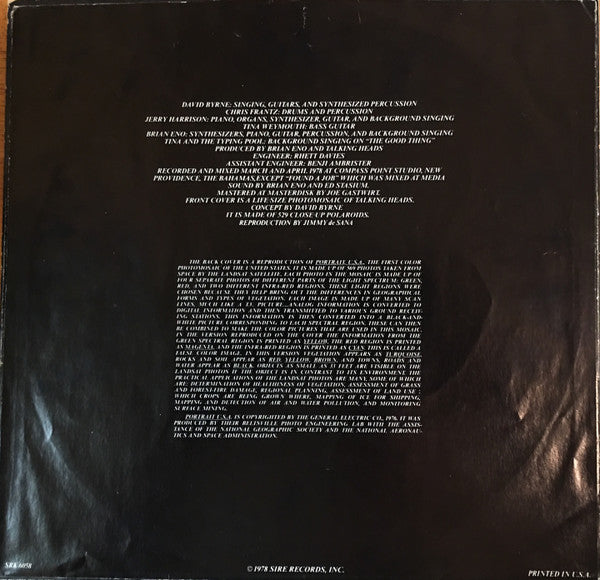 Talking Heads : More Songs About Buildings And Food (LP, Album, Jac)