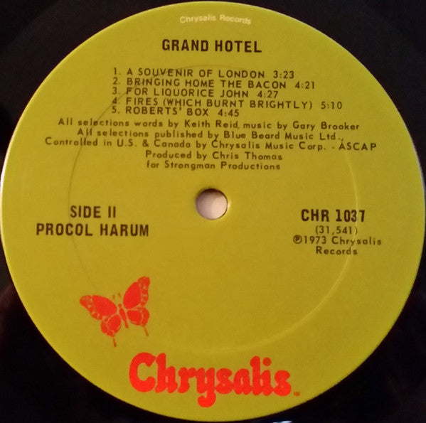 Procol Harum : Grand Hotel (LP, Album, RE)