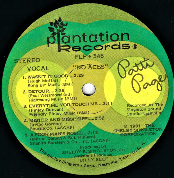 Patti Page : Aces (LP, Album)