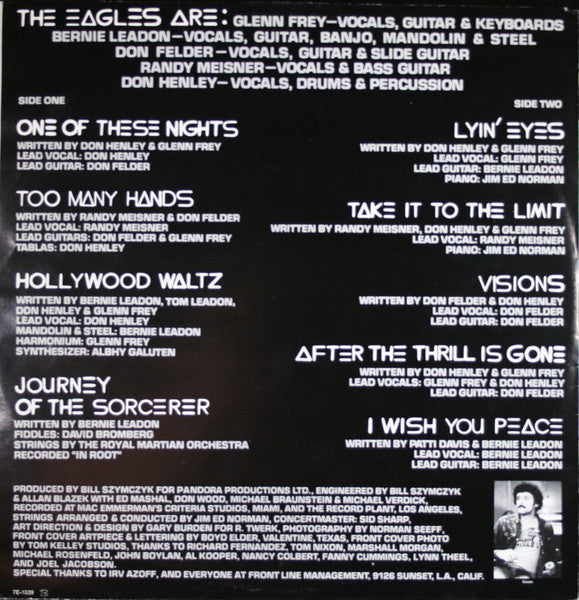 Eagles : One Of These Nights (LP, Album, RE, SP )