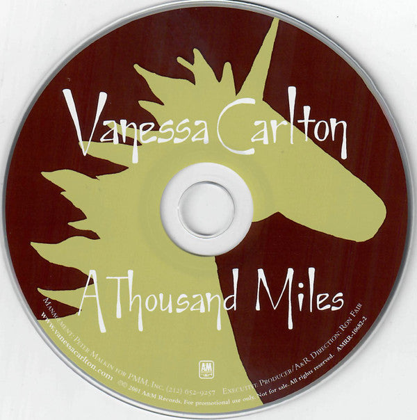 Vanessa Carlton : A Thousand Miles (CD, Single, Promo)