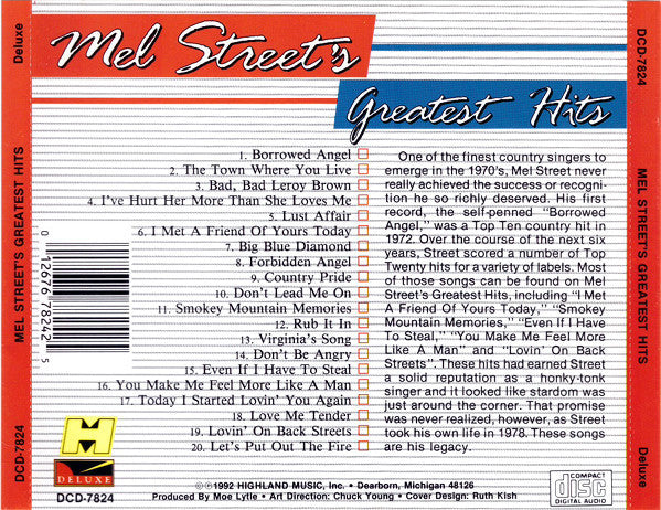 Mel Street : Mel Street's Greatest Hits (CD, Comp)