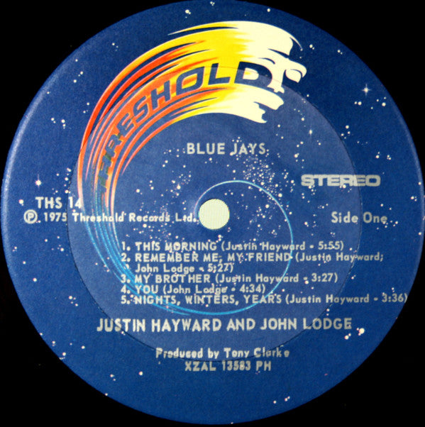 Justin Hayward & John Lodge : Blue Jays (LP, Album, PH)