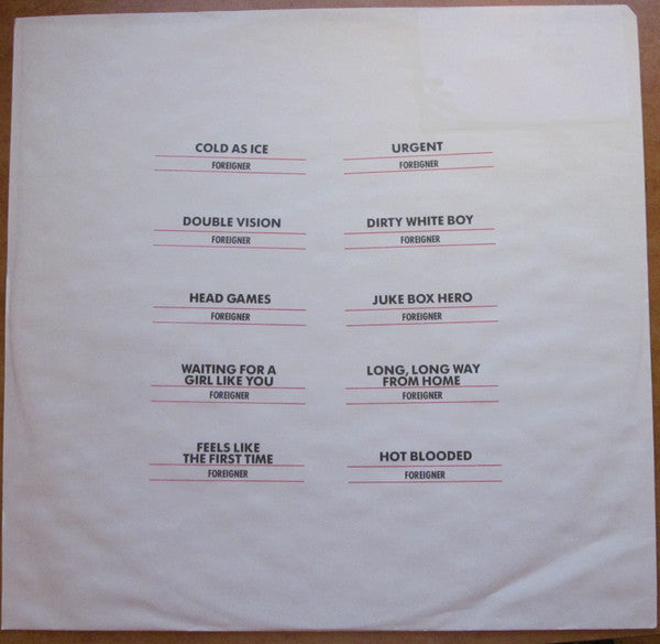 Foreigner : Records (LP, Comp, Club, RP, Gat)
