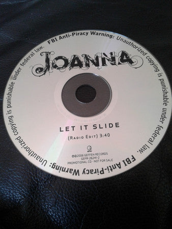 Joanna* : Let It Slide (CD, Single, Promo)