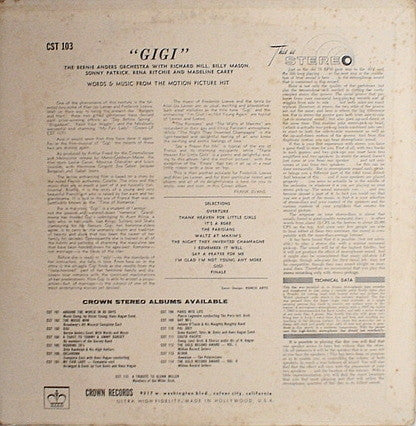 Various : Gigi (LP, Album, RE, Red)