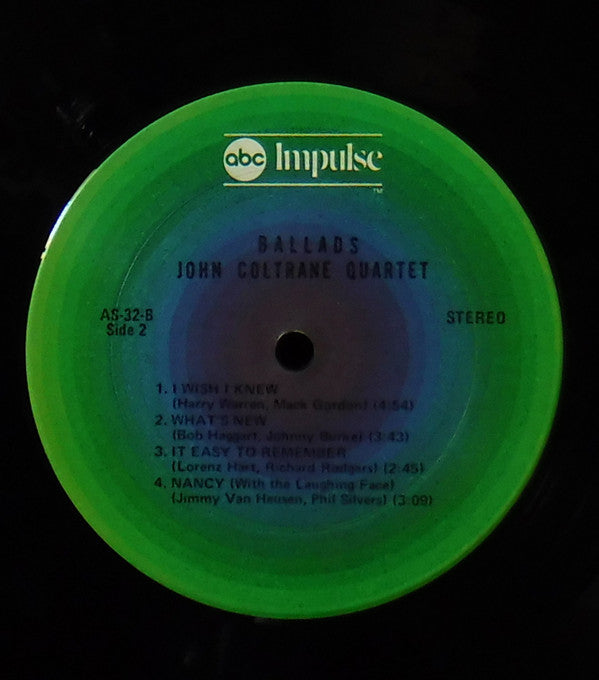 The John Coltrane Quartet : Ballads (LP, Album, RE, Gre)