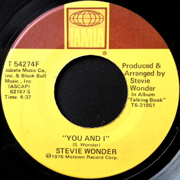 Stevie Wonder : I Wish / You And I (7", Single, Mon)