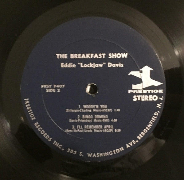 Eddie "Lockjaw" Davis With Johnny Griffin And Junior Mance : The Breakfast Show (Recorded Live At Mintons) (LP, Album, RE, RM)