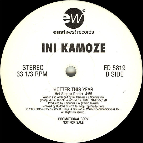 Ini Kamoze : Don't Burn Ya Bridge (12", Promo)
