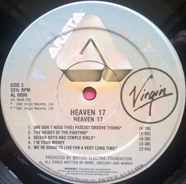 Heaven 17 : Heaven 17 (LP, Comp, Hau)
