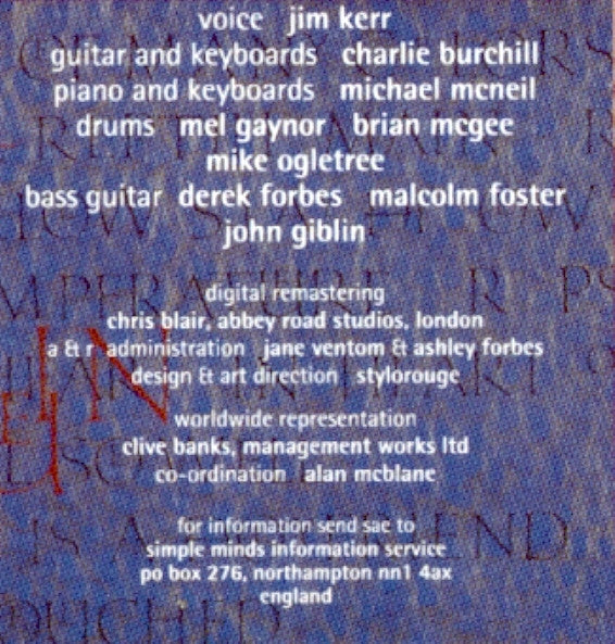 Simple Minds : Glittering Prize 81/92 (CD, Comp, Club, RM)