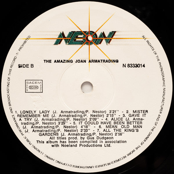 Joan Armatrading : The Amazing Joan Armatrading (LP, Album, RE)