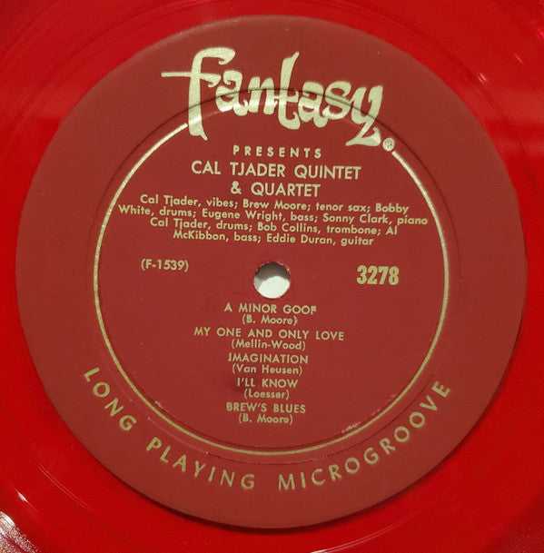 Cal Tjader Quintet & Cal Tjader Quartet : Tjader Plays Tjazz (LP, Album, Mono, RE, Red)