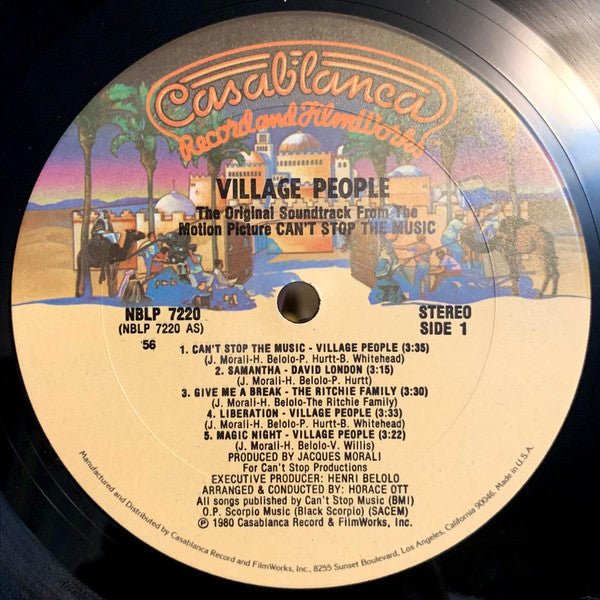 Village People : Can't Stop The Music - The Original Soundtrack Album (LP, Album, 56 )