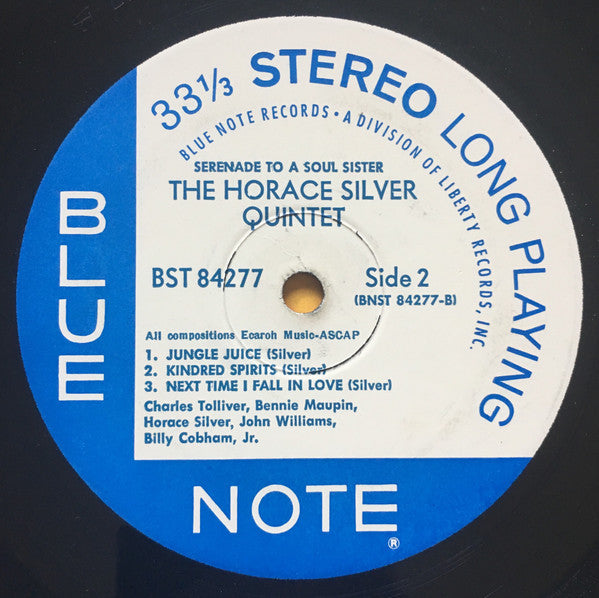 The Horace Silver Quintet Featuring Stanley Turrentine : Serenade To A Soul Sister (LP, Album, Gat)