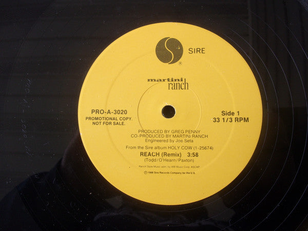 Martini Ranch : Reach (12", Promo)