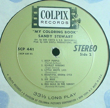 Sandy Stewart (2) : My Coloring Book (LP, Album)