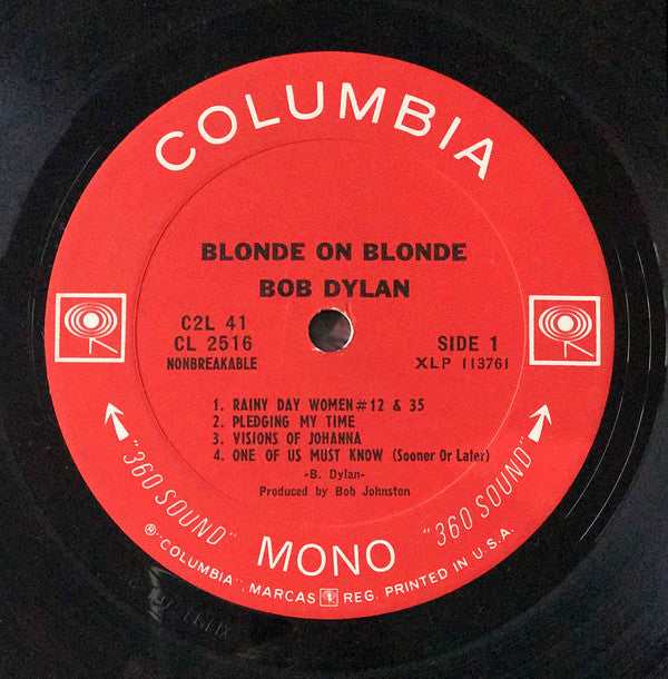 Bob Dylan : Blonde On Blonde (2xLP, Album, Mono)