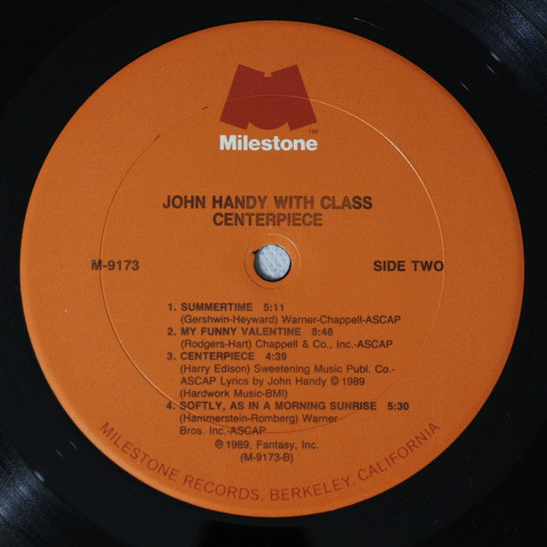 John Handy With Class (16) : Centerpiece (LP, Album)