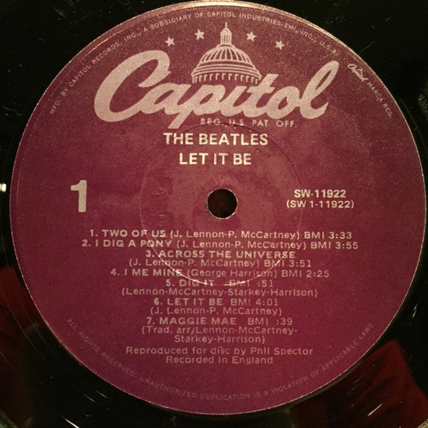 The Beatles : Let It Be (LP, Album, RE, Los)