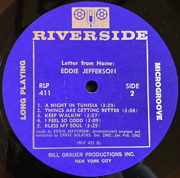 Eddie Jefferson : Letter From Home (LP, Album, Mono)