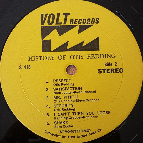 Otis Redding : History Of Otis Redding (LP, Comp, MO )