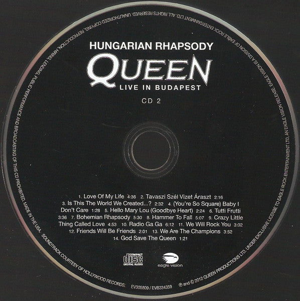 Queen : Hungarian Rhapsody (Live In Budapest) (Blu-ray, RE, Multichannel + 2xCD, Album, RE + RM)