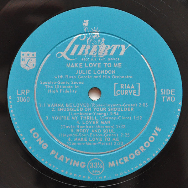 Julie London : Make Love To Me (LP, Album, Mono, Ind)