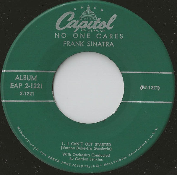 Frank Sinatra : No One Cares (Part 2) (7", EP, Mono)