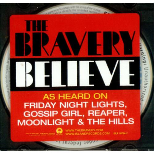 The Bravery : Believe (CD, Single, Promo)