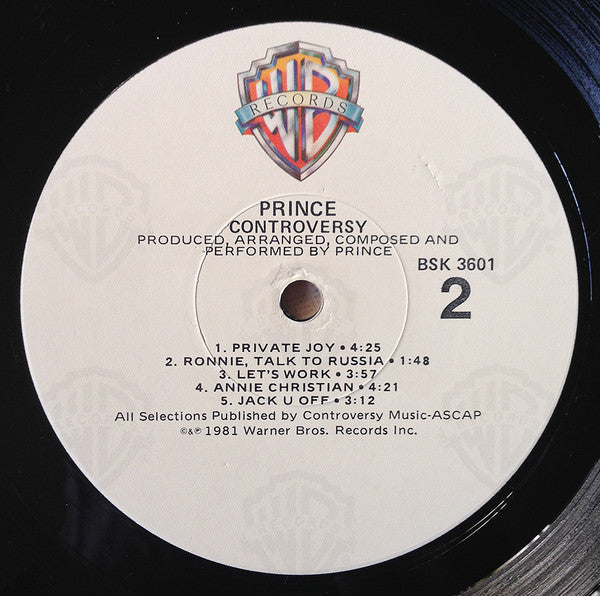 Prince : Controversy (LP, Album, RE, Jac)