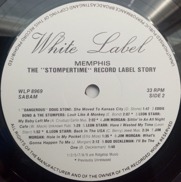 Various : Memphis - The "Stompertime" Record Label Story (LP, Comp)
